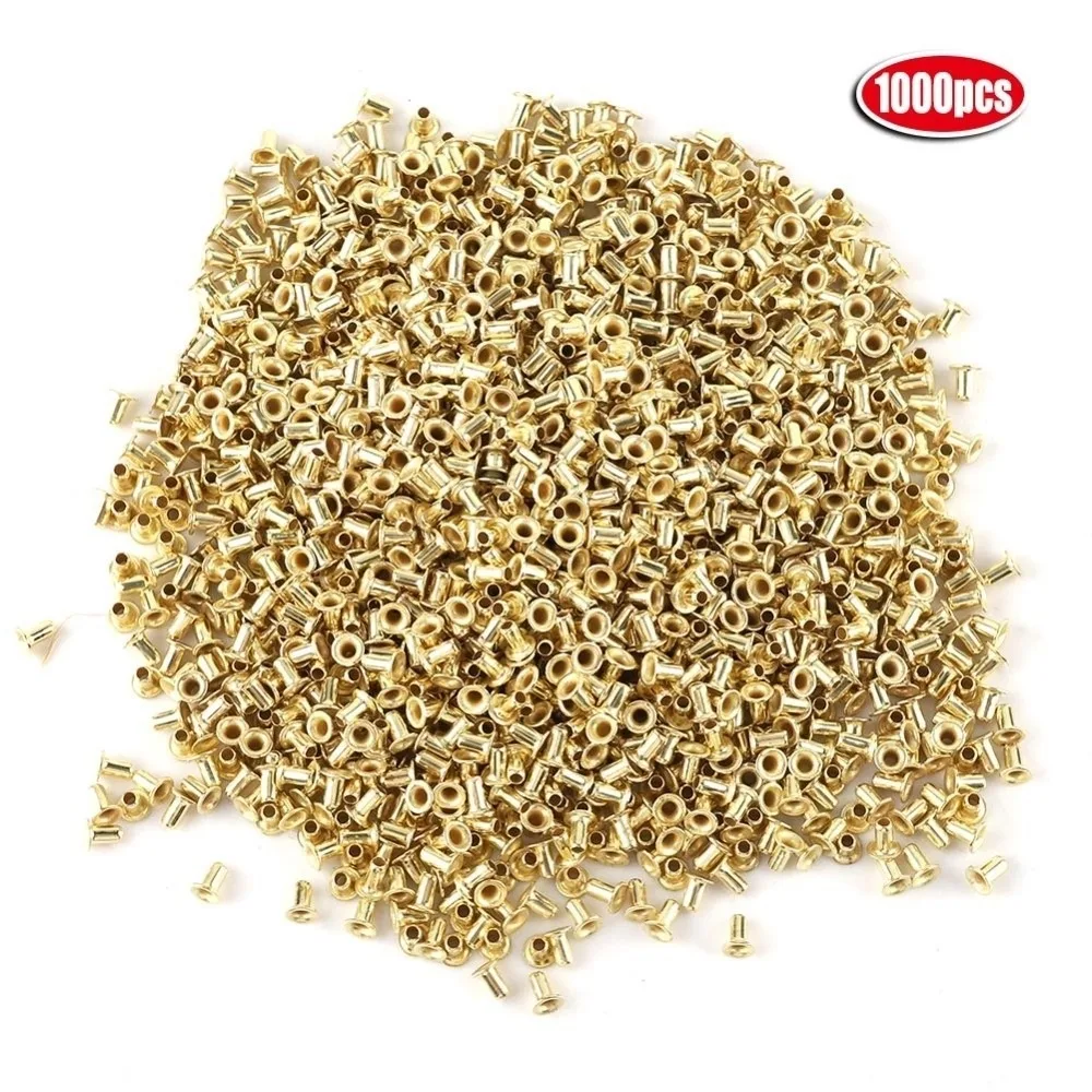 1000Pcs Pure Copper Beehive Frame Eyelets Sturdy Durable Beekeeping Eyelets Set Beehive Box Frame Eyelets Beekeeping