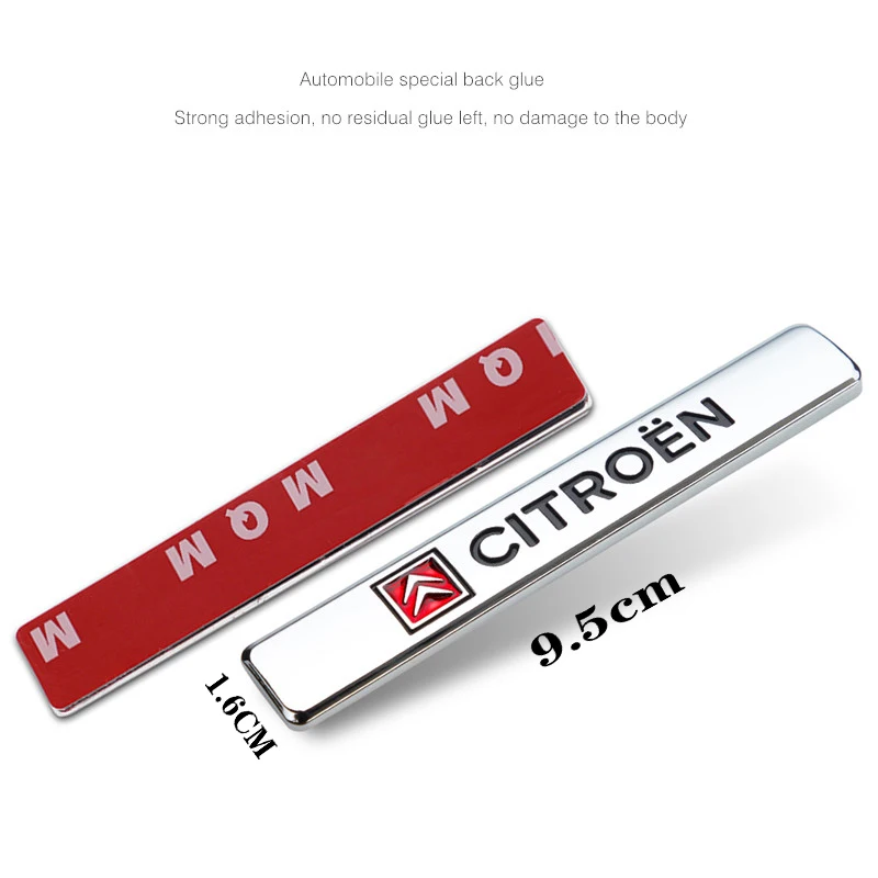 3D Metal Logo Badge Car Styling Stickers Decal For Citroen C4 C3 C5 C1 C2 C3 C5 C6 Berlingo Celysee Cactus Picasso Aircross Saxo