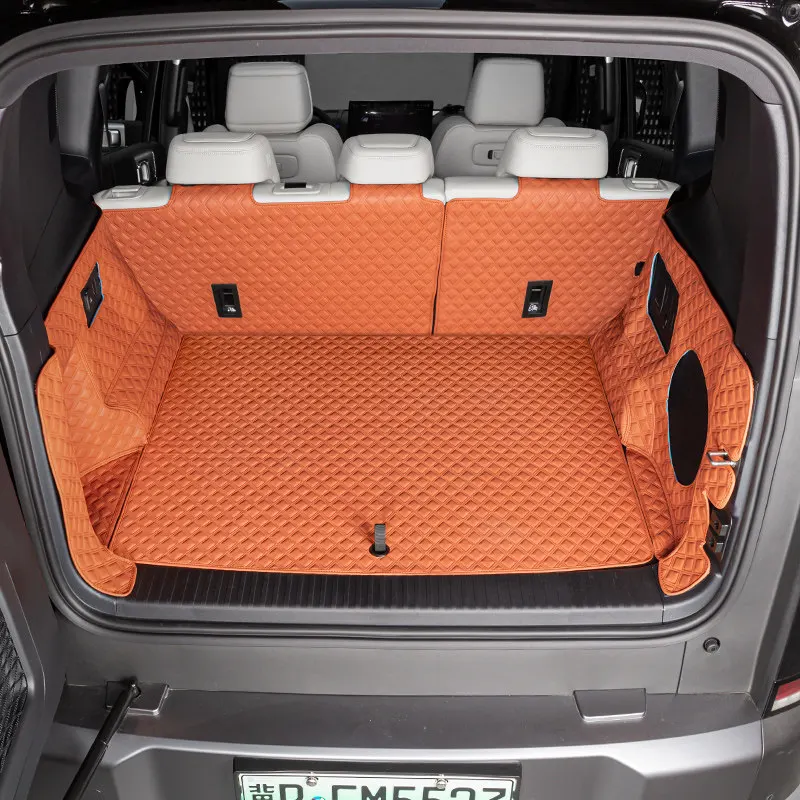 Car Trunk Mat for BYD Leopard 7 Titanium 7 Nappa Leather Cargo Liner Waterproof Anti-Scratch Rear Trunk Mat Interior Accessory