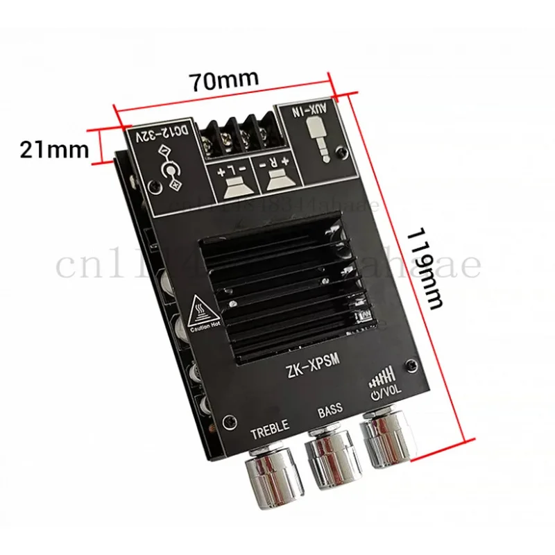 TDA7498E 2*150W Audio Power Amplifier BT 5.0 Stereo Subwoofer HiFi Class D Digital Music Home Theater AUX Equalizer AMP