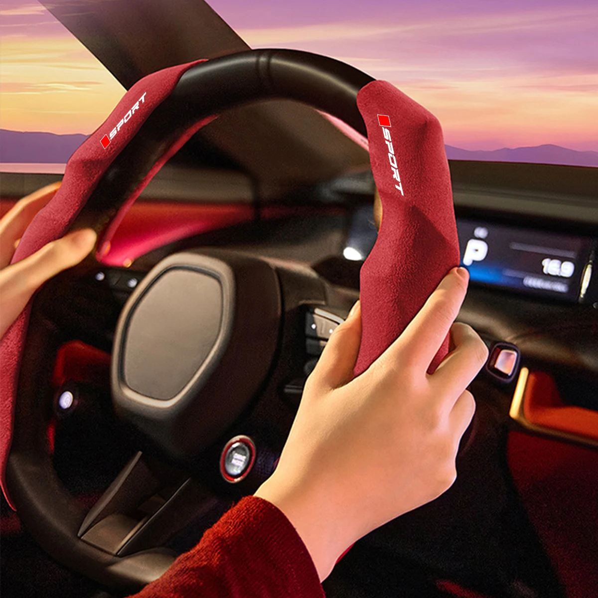 12,8 Zoll Universeller Auto-Lenkradbezug Weiche Textur Komfortabel – Detail 5