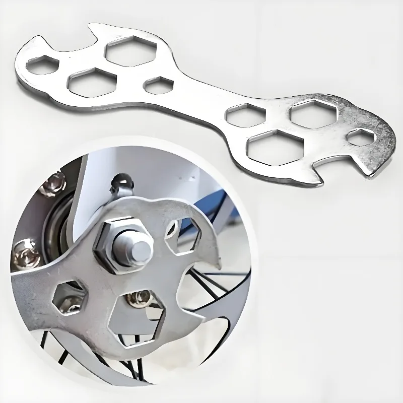 10In1 Useful Mini Flat Hexagon Wrench Chain Tool Bicycle Repair Wrench Hand Repair Tool Spanner Cycling Maintenance