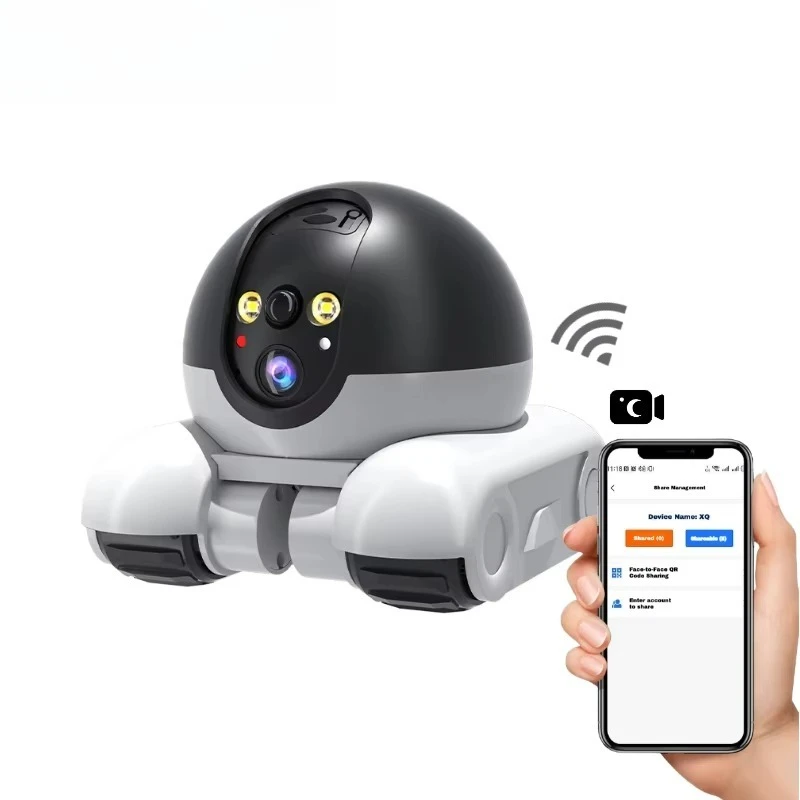 New Smart Pet Robot WiFi Home Security Camera Motion Detection Mobile Monitor Cat Laser Toy