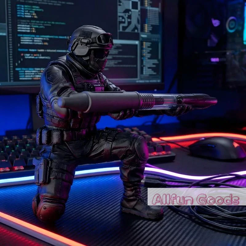 [TG835]Soldier Pen Holder 3D Printed Desktop Organizer Cool Figure Statue Personalized Pen Stand For Desk Decor Collection Gifts