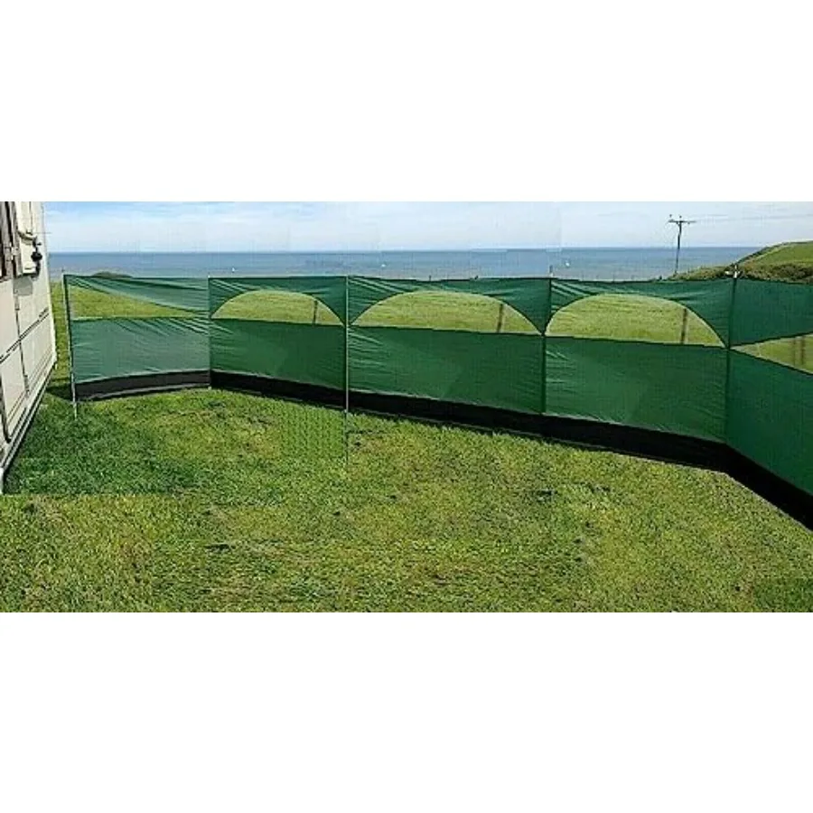 

Windbreaker Wind Privacy Screen Camping Blocker 5 Panel Garden Beach Wind Shield 5Feet High x 27.4ft Long