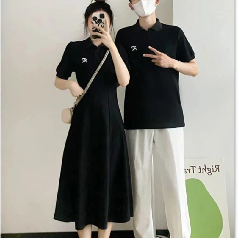   Ensemble t-shirt et jupe ort Sve pour Couple, Design assorti, tendance, une pièce, été 2024