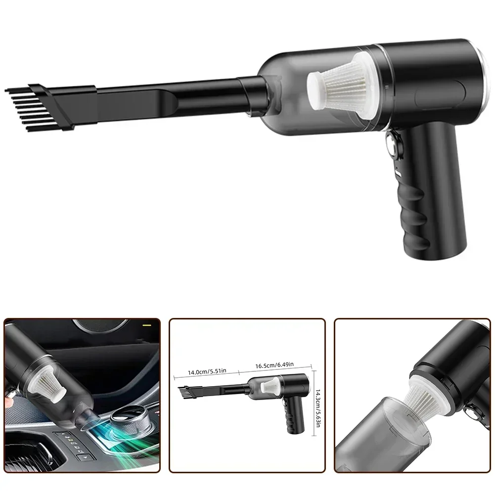 Car Vacuum Cleaner Powerful Cleaning Machine Handheld Car Vacuum Rechargeable Wireless Cleaner For Car Home Pet Hair