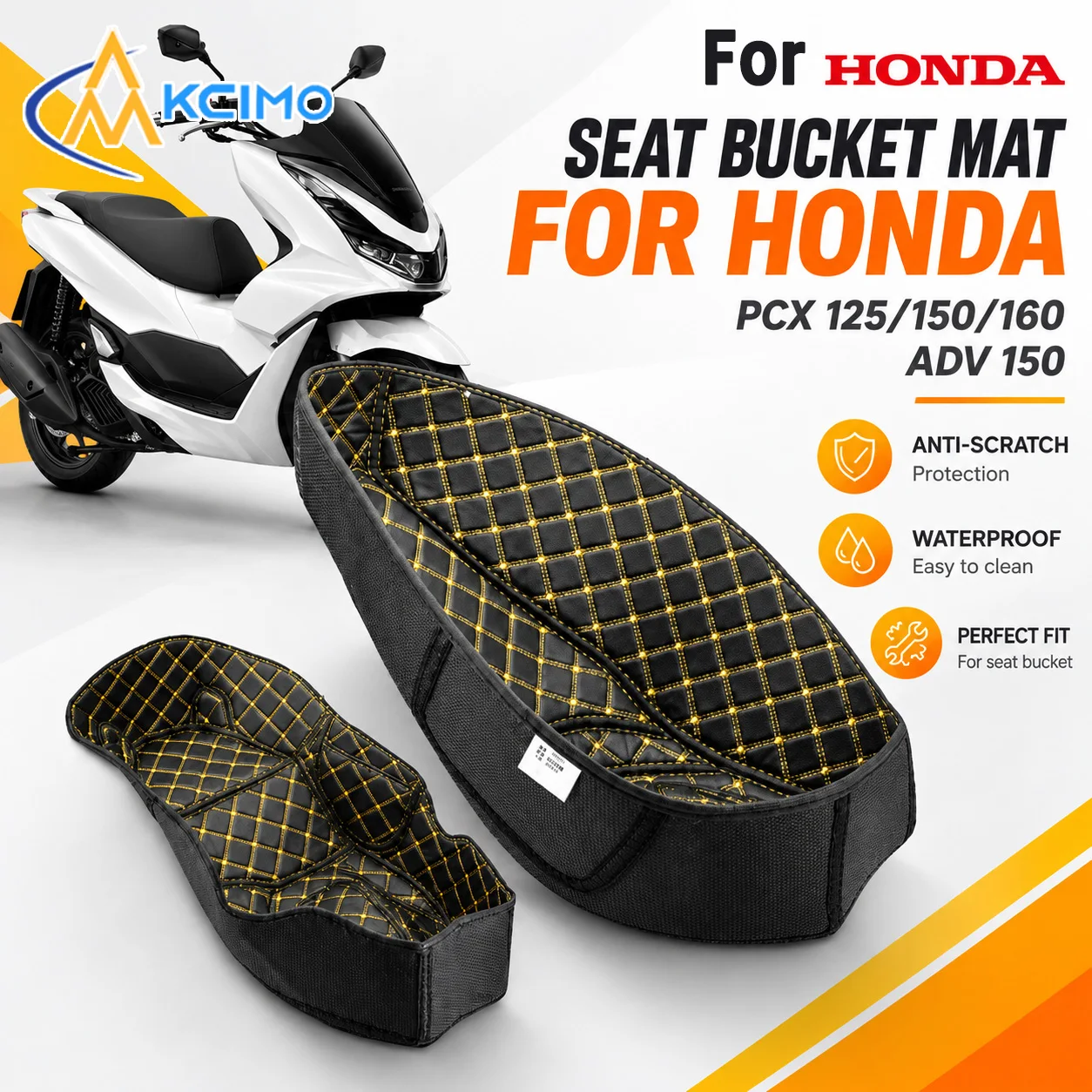 Scooter Seat Bucket Inner Liner PU Leather Anti-Dirty Mat Reduce Rattle Noise For Honda PCX Series ADV150 Motorcycle Accessories