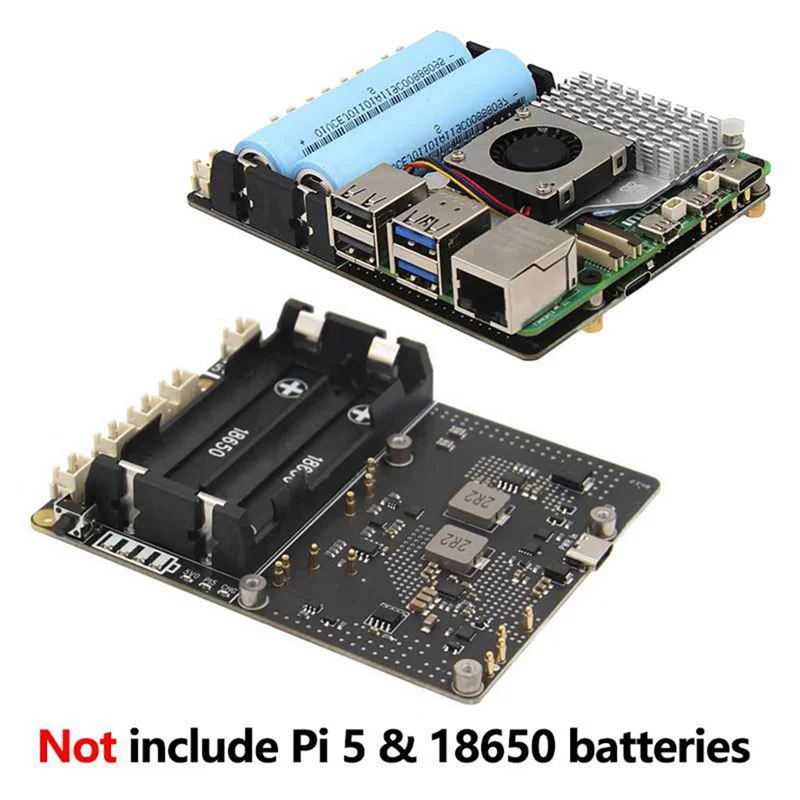 

AY14 -For Raspberry Pi 5 UPS Power Management Expansion Board With Fast Charging For Raspberry Pi 5