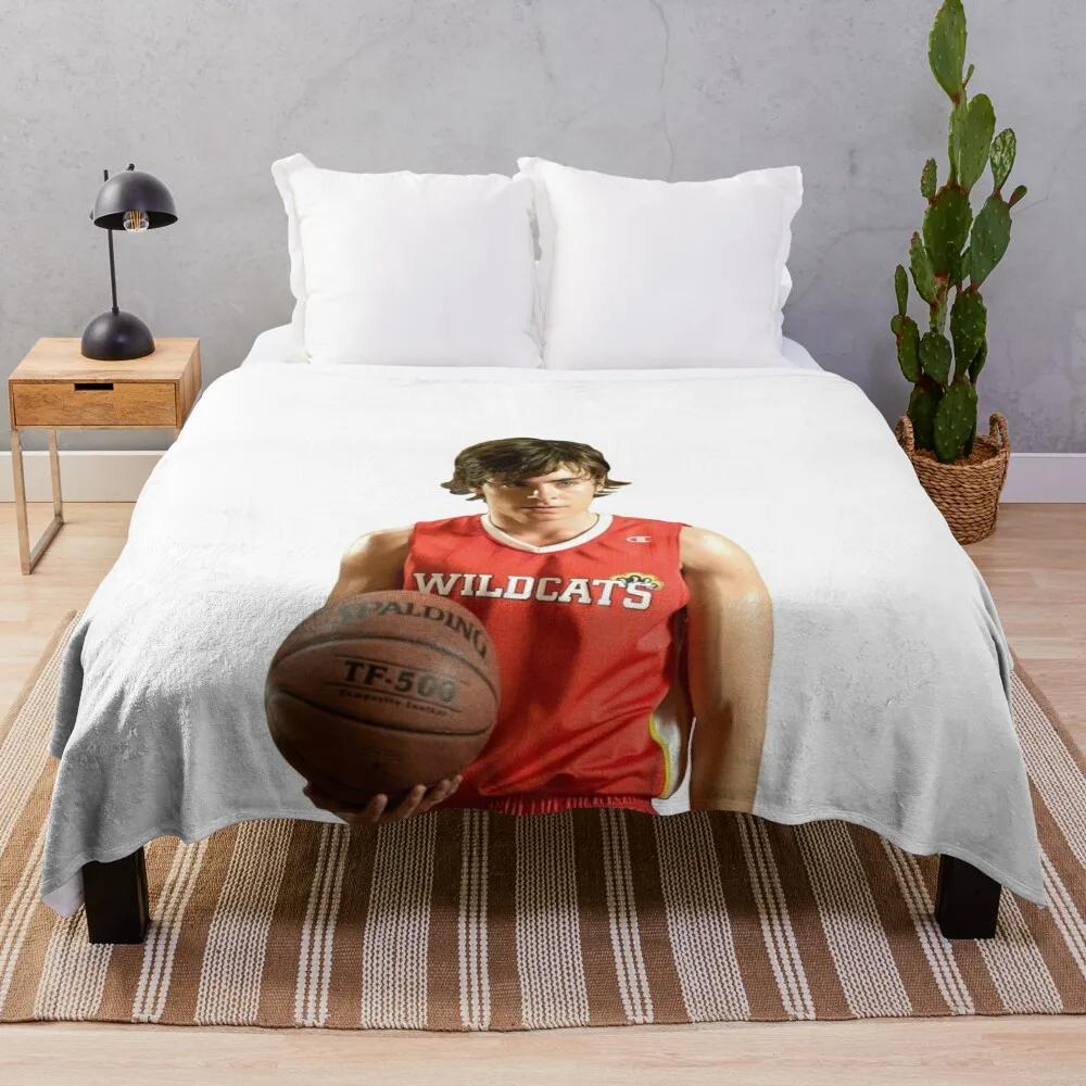 troy bolton Throw Blanket Blankets For Bed Luxury valentine gift ideas sofa bed Blankets