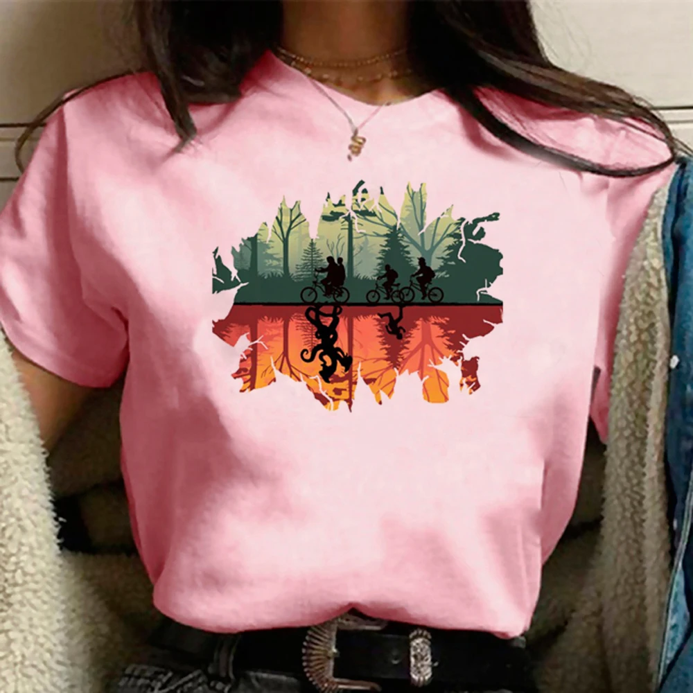 Shirt Hawkins Demogorgon Classic T Shirt Streetwear Casual Graphic 2000s Harajuku White T Shirt