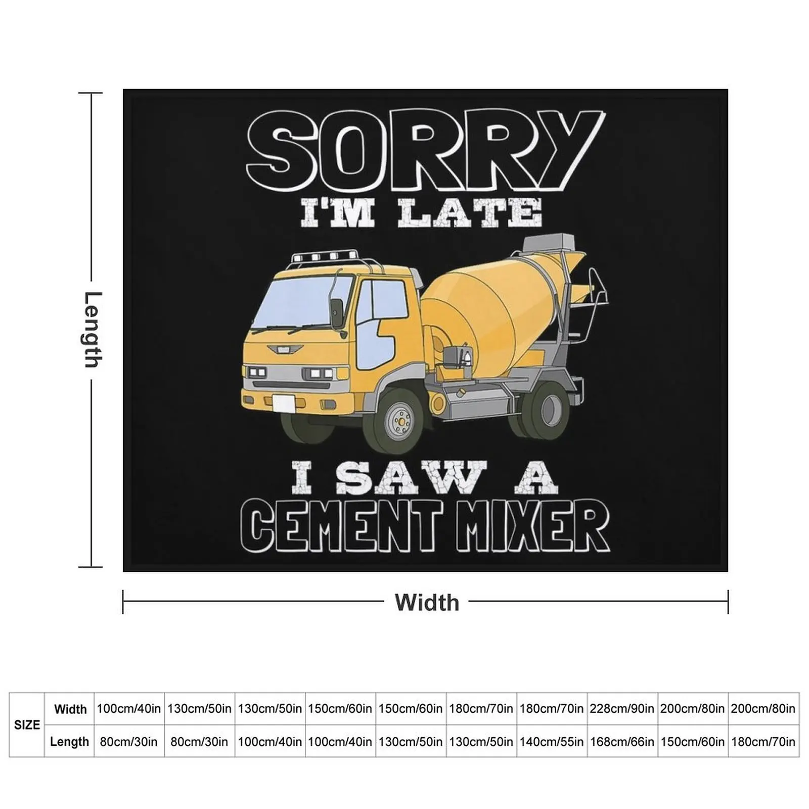 Funny Concrete Mixer Truck Cement Construction Workers Gifts Premium T-Shirt Throw Blanket decorative Travel Soft Beds Blankets