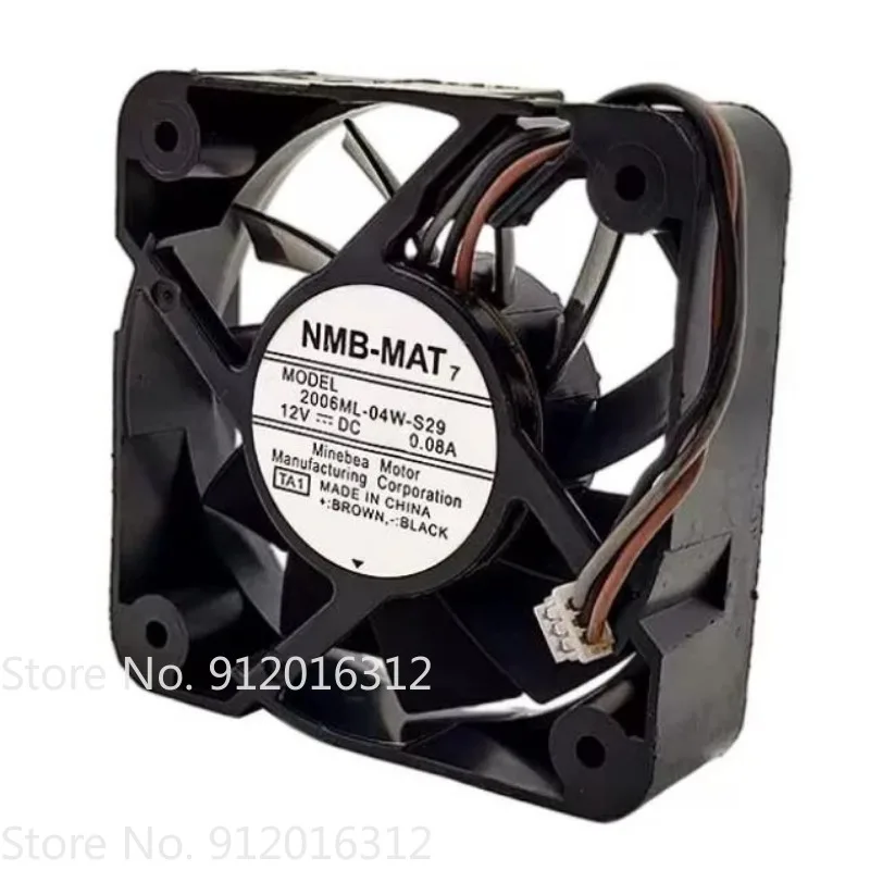 New Fan for NMB 2006ML-04W-S29 5015 12V 0.08A 3-wire detection silent Cooling Fan 50×50×15MM
