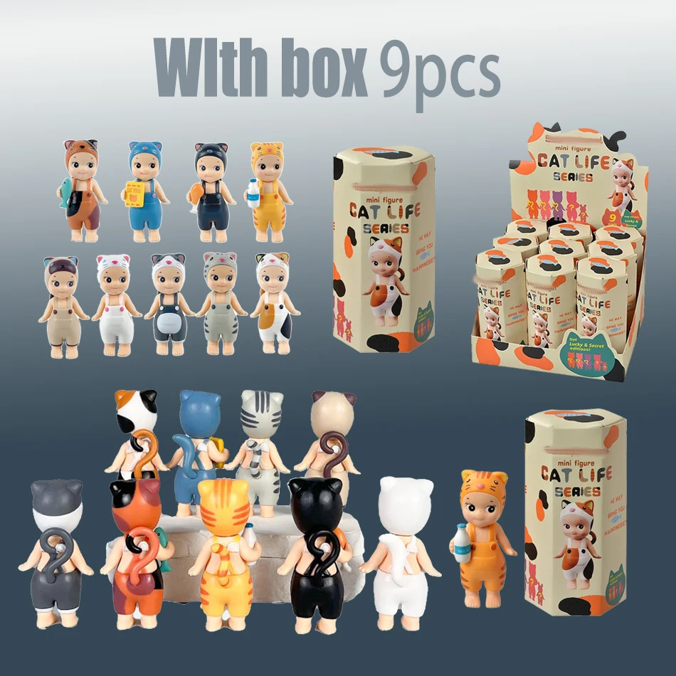 

Новая горячая мини-фигурка высокого качества Cat Life Series слепая коробка мультяшный орнамент ручной работы модная серия подарков на день рождения и Рождество