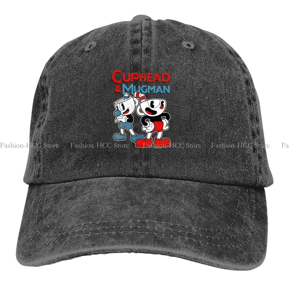 Pure Color Dad Hats Mugman Dynamic Duo Women's Hat Sun Visor Baseball Caps Cuphead Peaked Cap