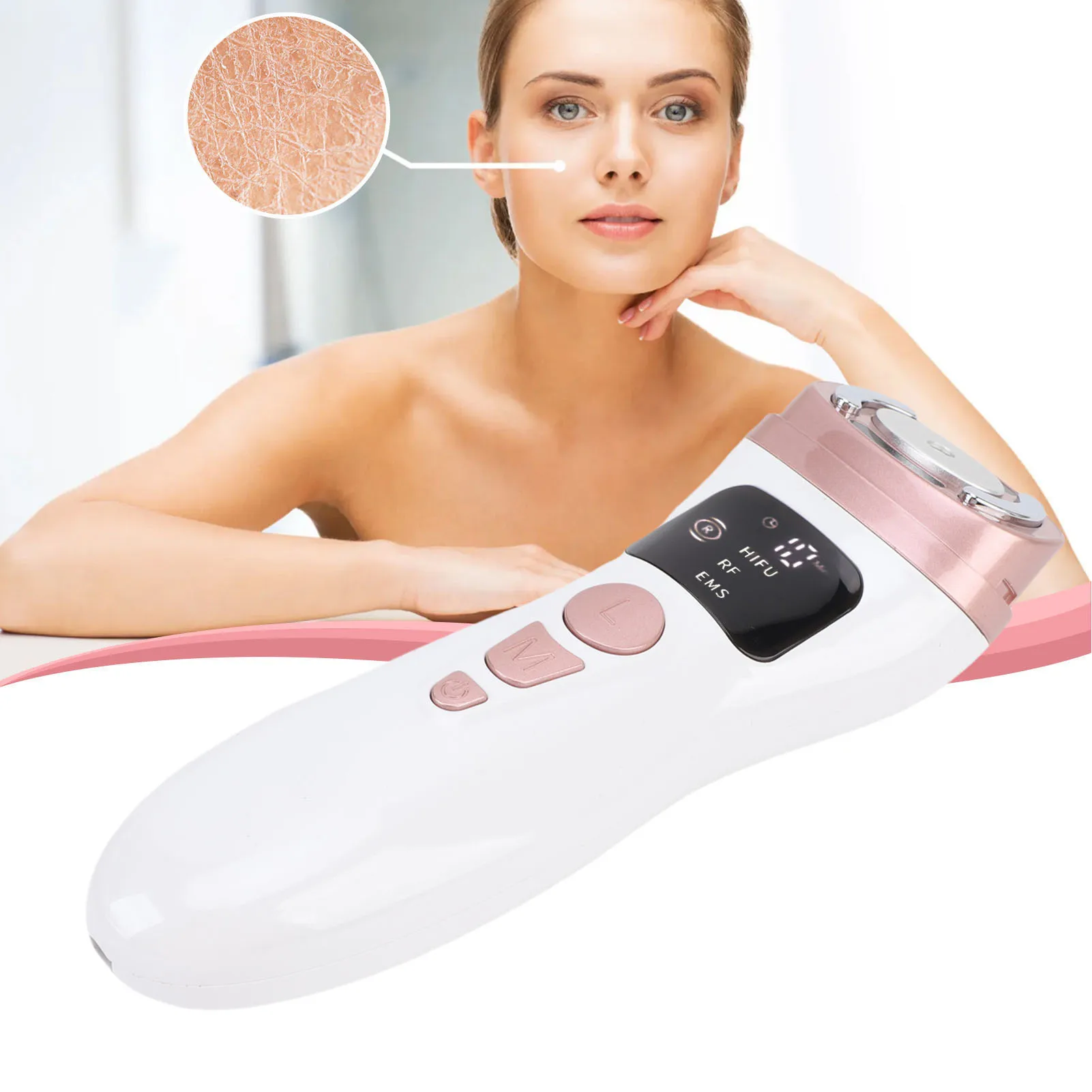 آلة الوجه الصغيرة آلة الوجه الصغيرة RF جهاز التجميل مكركرنت مكافحة الشيخوخة معدات العناية بالبشرة للاستخدام المنزلي #2