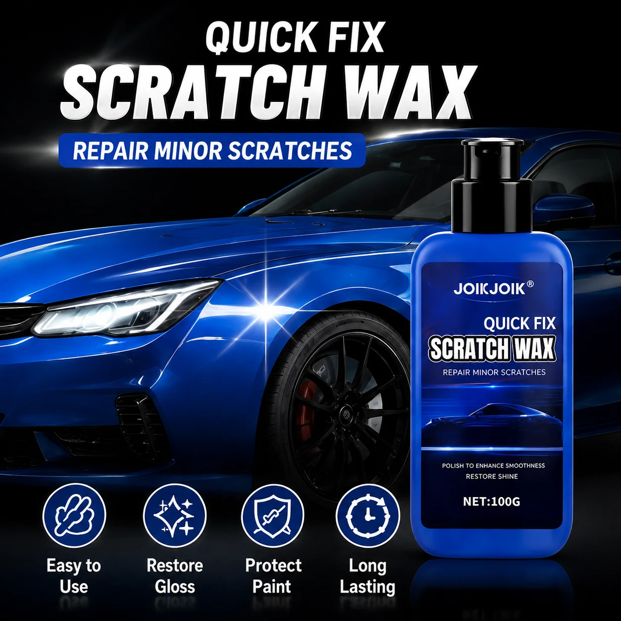 Car Paint Scratch Repair Liquid Auto Detailing Swirl Remover Car Polish Wax Scratch Fix Compound