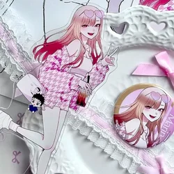 Kitagawa Marin Pink Clothes Figure My Dress Up Darling Acrylic Stand Anime Goods Collection Kawaii Desk Display Cute Ornament