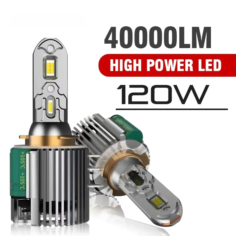 

40000Lm H15 LED Bulbs 40000LM 120W Canbus Headlight Turbo Daytime Running Lights Car Lights For VW Golf 7 GOLF 6 Tiguan Daylight
