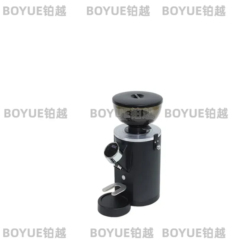 Commercial 60mm Stainless Steel Flat Burr Coffee Grinder Electronic Quantitative Removable Plate Uniform Powder Milling