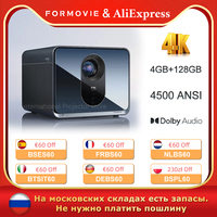 Formovie X5 Pro 4K Laser Projector 4500 ANSI Lumens ALDP Android Smart Projector 128gb Big Memory Home Theater tv Best Projector