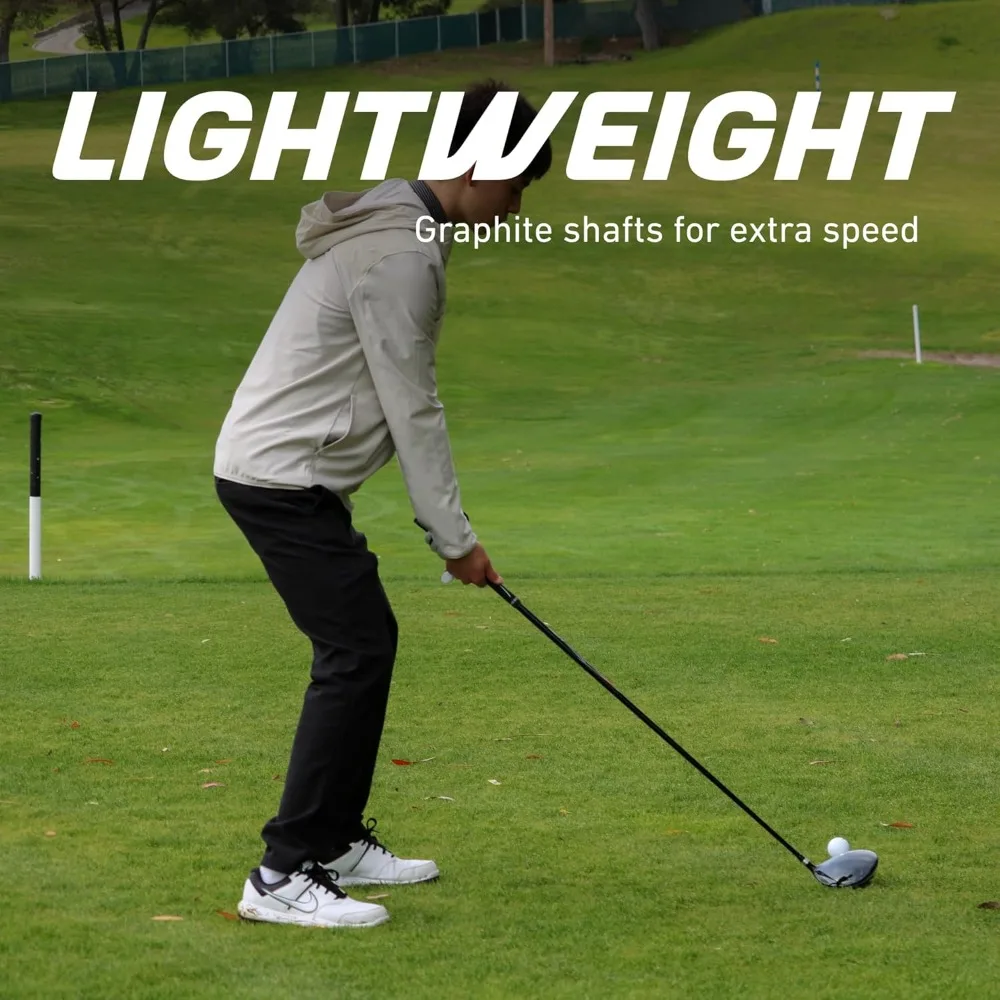 Complete Teen Golf Club Set for Ages 13–16 – Includes Titanium Driver, Stainless Steel Hybrid, 7–PW Irons, Putter