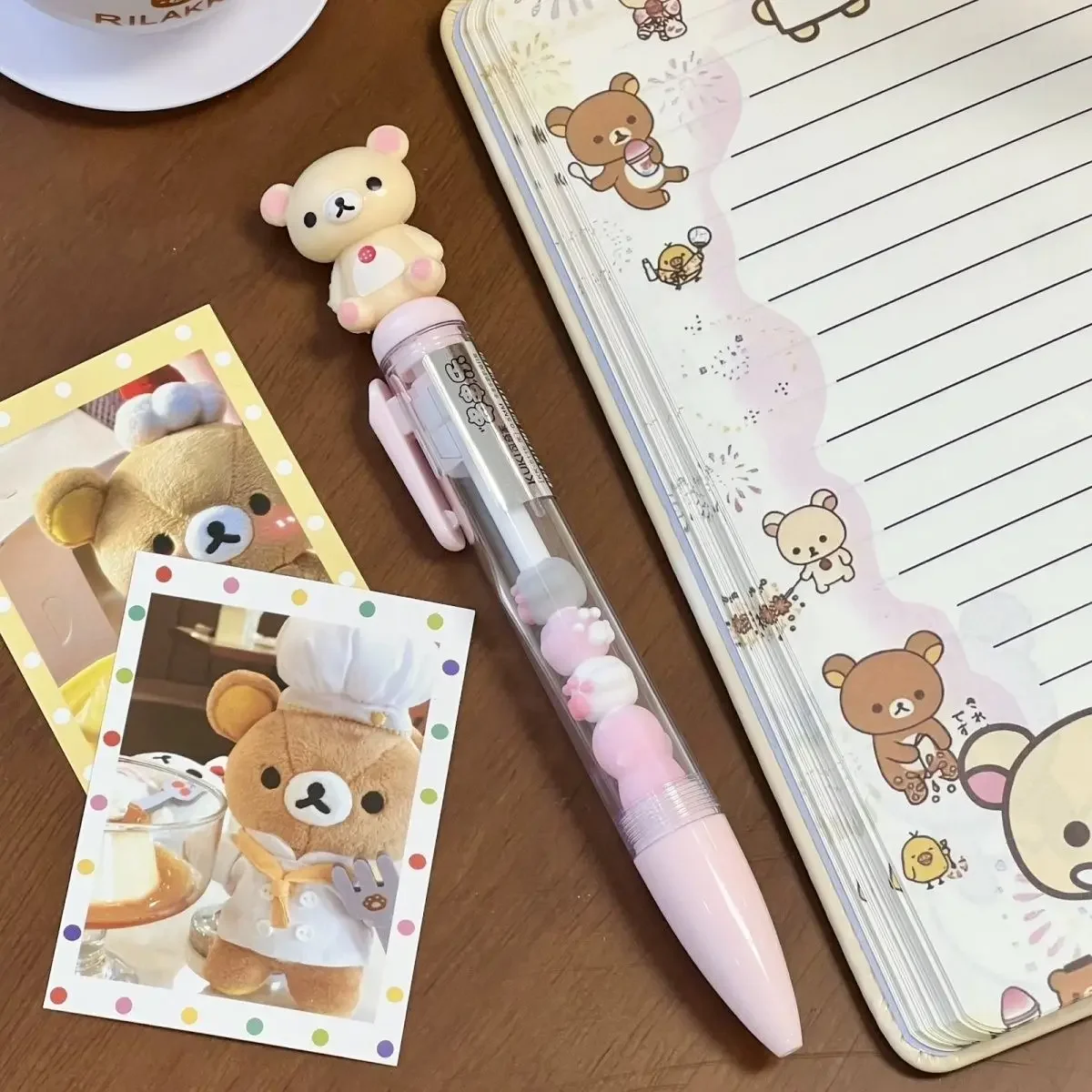 Rilakkuma Korilakkuma Smooth Writing Press Schwarzer Kugelschreiber Neutraler Stift Schreibwaren für Studenten Geburtstagsgeschenk für Klassenkameraden – Detail 7