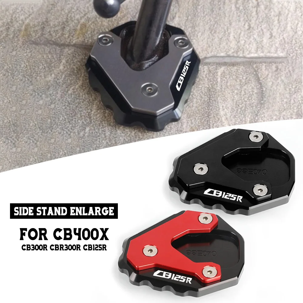 

Motorcycle Kickstand Support Plate Foot Side Stand Extension Pad FOR HONDA CB400X CB300R CBR300R CB125R 2017-2025 2024 2023 2022