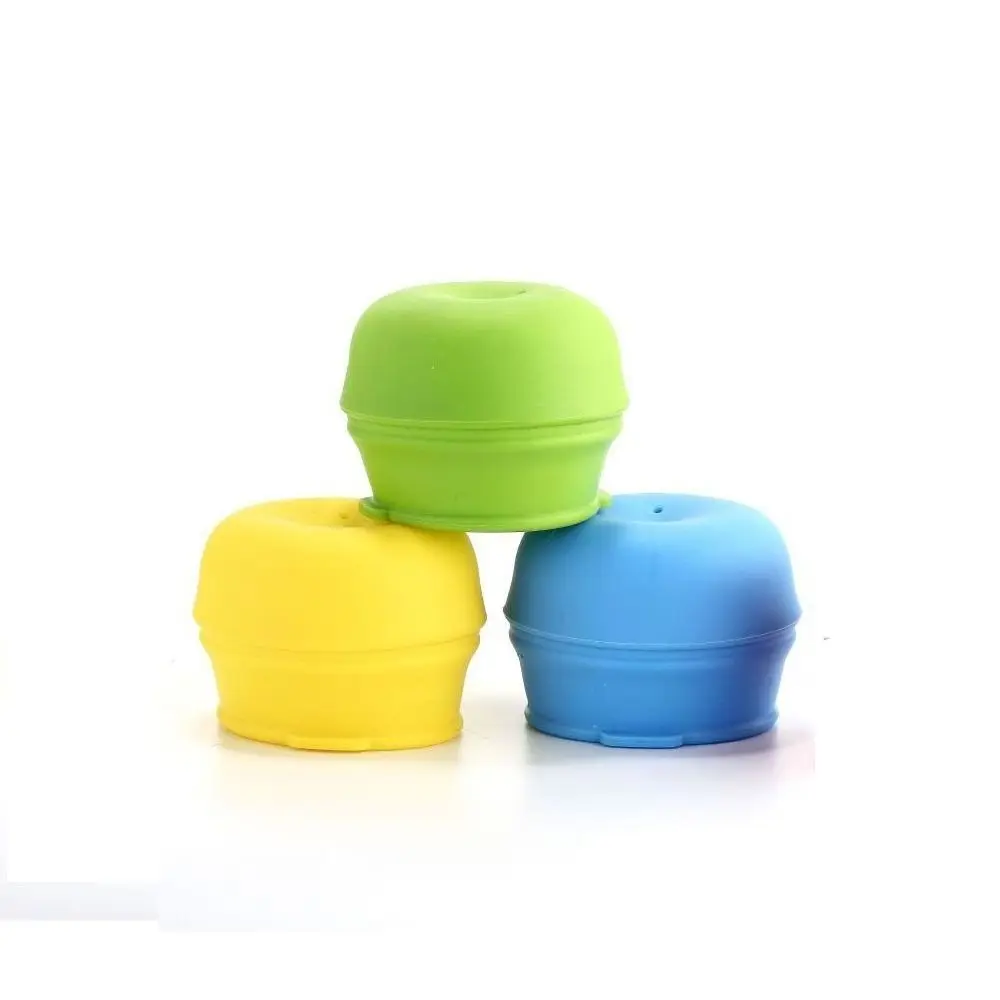 1Pc Durable Resuable Silicone Sippy Cup Lid Elastic Spill-Proof Straw Cup Cover With Straw Hole Water Bottle Accessories