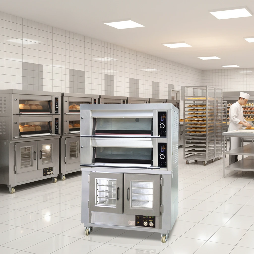 

New Type Built-In Oven + Fermentation Box Combination Bread Pizza Baking Electric Oven Water Layered 2 Shelves Large Capacity No