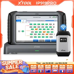 XTOOL INPLUS IP919 Pro Automotive Scanner Key Programmer All System Diagnosis ECU Programmer with 51+Resets CAN FD DOIP FCA