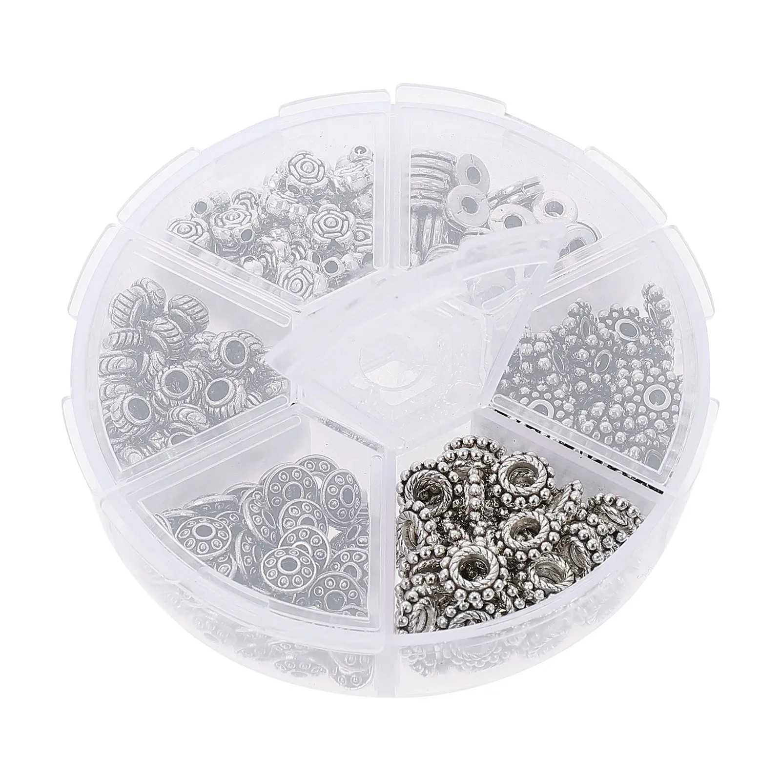 

DIY Zinc Alloy Spacer Beads for Necklace Bracelet Jewelry Making Crafts Bulk Supplies Loose Beads Charms H made Gifts