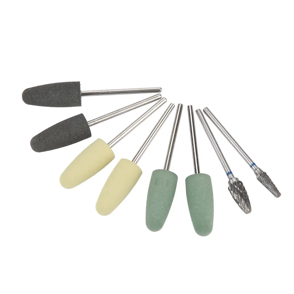 

2.35mm 8 Pcs Dental Resin Grinding Polishing Set Teeth Rubber Tungsten Steel Grinding Head Teeth Polish Tool Kit Dentistry Tools