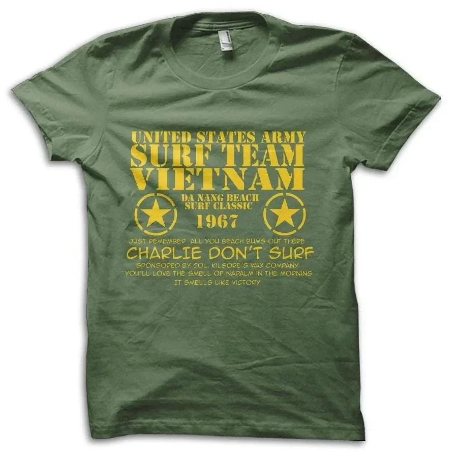 Apocalypse Now Charlie Don't Surf Vietnam Movie Reference TShirt M5803
