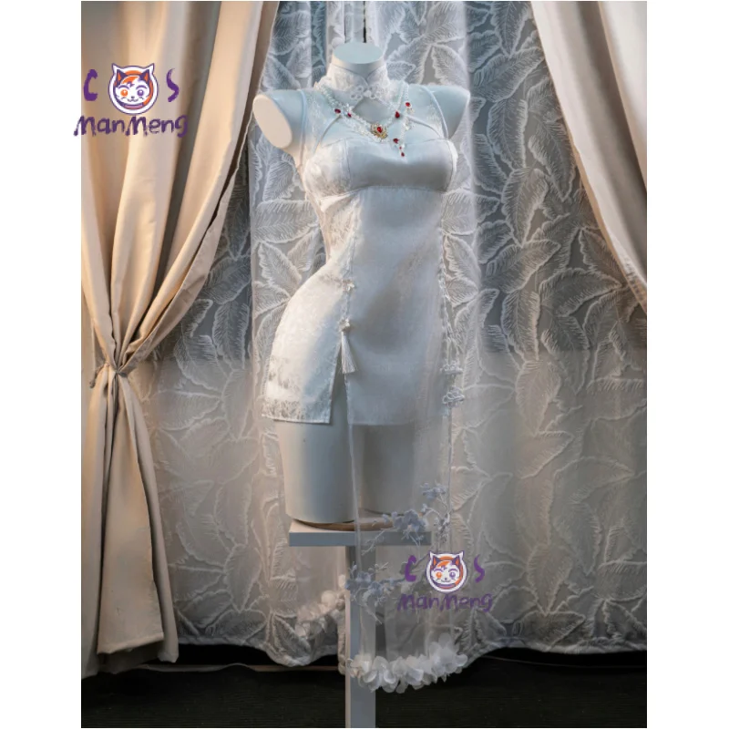 

NIKKE：The Goddess of Victory Divine Punishment First Affection Cosplay Costume Halloween Chinese Cheongsam Headwear Gloves Set