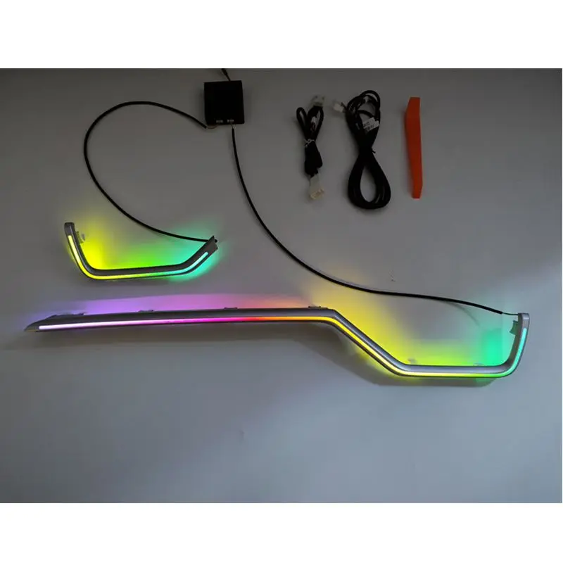 2pcs 64 Color Symphony Ambient Lights For Toyota RAV4 XA50 2020-2024 Atmosphere Lamp Instrument ambient lamp