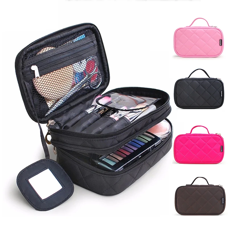 

Cosmetic Case Makeup Bags Women Travel Toiletry Bag Professional Storage Brush Necessaries Make Up Organizer Case Beauty