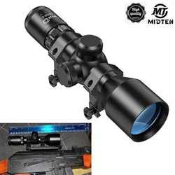 MidTen Rifle Scope 3-9x40 Compact Crosshair Reticle Free Mounts Quick Aiming Mil-dot Reticle 9X Hunting Riflescope Optics Sniper