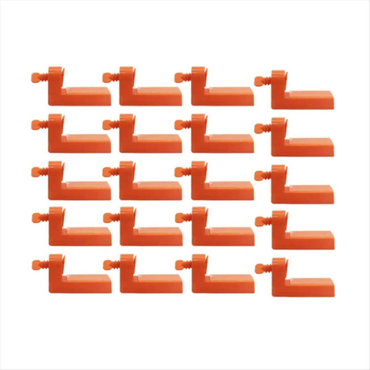 SSR 20Pcs Male Angle Tile Leveling System Clips Spacers with Tape for Floor Wall Ceramic Fixing Laying Construction Tools