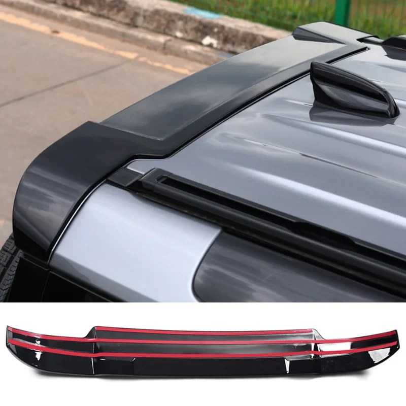 Spoiler sul tetto superficie in carbonio posteriore tronco ala materiale ABS Spoiler posteriore per Land Rover Defender 90 110 2020 2021 2022 2023 2024