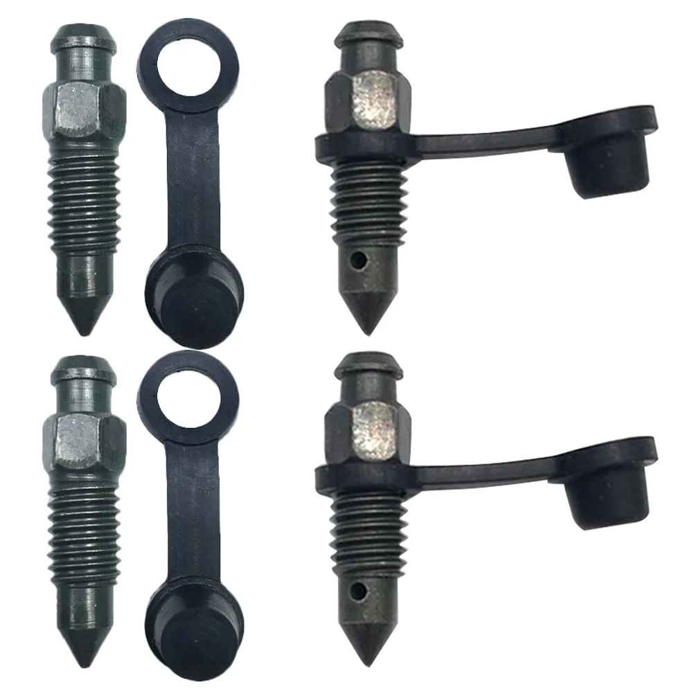 Motorcycle Maintenance Replaceable Bleeder Caps Integrated Screw Covers Major Brake Line Bolt Stainless Steel Rubber Drain Oil