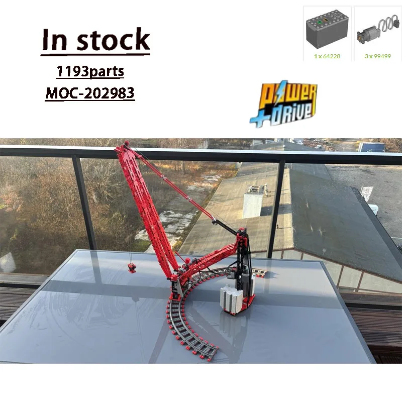 

Mini MOC-202983 Small Crane Building Block Model 1193 PartsMOC Creative Boy Christmas Birthday Building Block Toy Gift