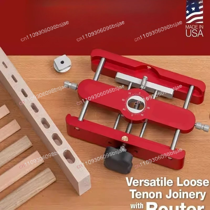 2 in 1 Punch Locator for Drill Bit Precision Mortising Jig and Loose Tenon Joinery Jig