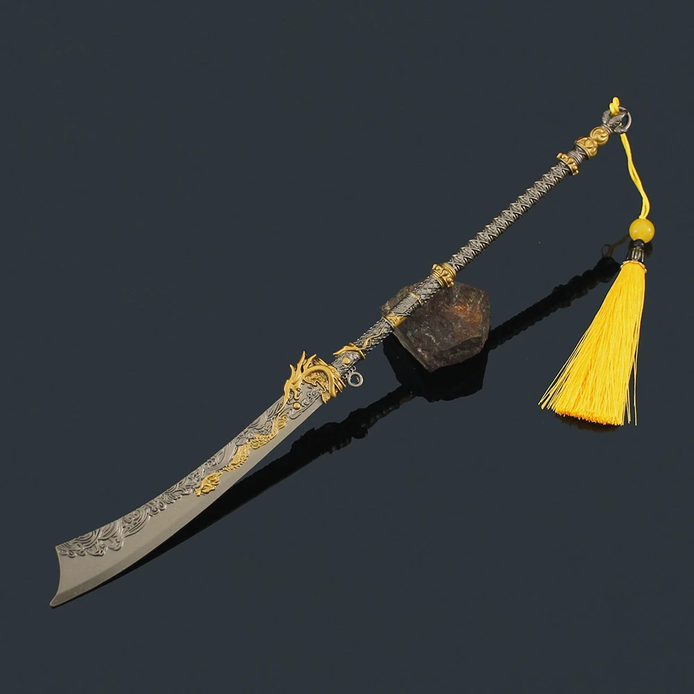 29cm Naraka: Bladepoint Weapon Nameless Mo Dao Game Peripheral Model Samurai Knife Alloy Prop Ornament Crafts Gift Toys for Boys