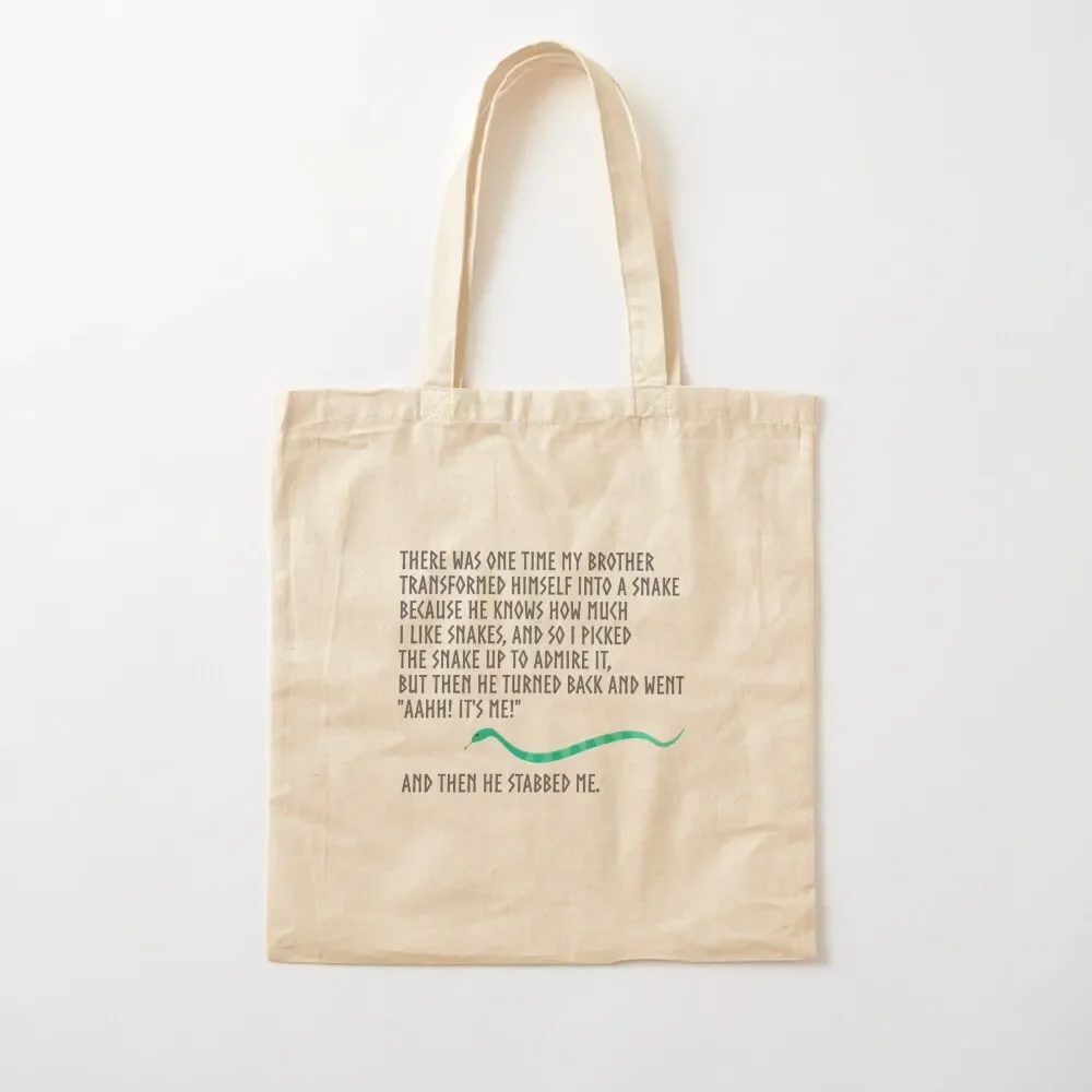 

And Then He Stabbed Me. Tote Bag sacs de shopping handbag tote bag university Bag