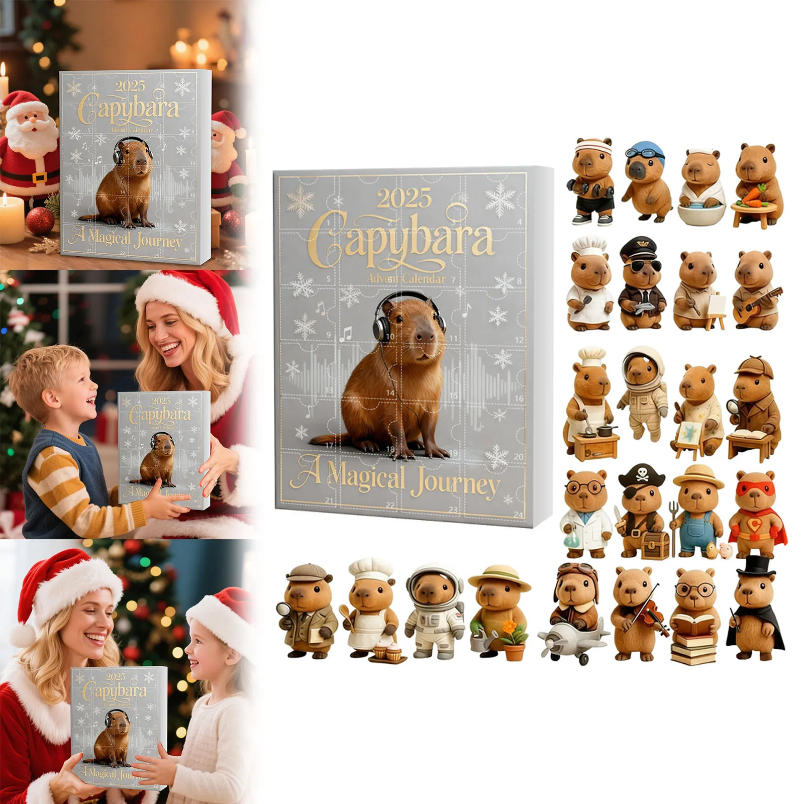 الموقت تقويم القدوم تشريح عيد الميلاد العد التنازلي قلادة تحتوي على 24 المعلقات الاكريليك مناسبة لمختلف الحفلات Wg1600