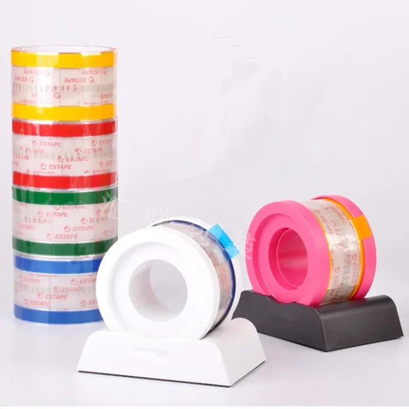 10 rulo Net kırmızı tek kullanımlık plastik bardak içme ağız etiketi paket servisi olan restoran ambalaj kağıt bardak kendinden yapışkanlı sızdırmazlık bandı