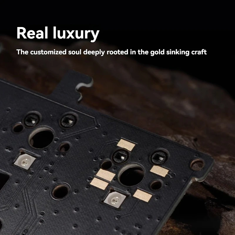 คีย์บอร์ดกลไก NDNH รุ่น ND104 ไร้สาย แบบสามโหมด รองรับการเปลี่ยนสวิตช์แบบ Hot-Swap ไฟ RGB ปรับแต่งได้ ตัวเครื่องอะลูมิเนียม CNC สำหรับใช้งานในสำนักงานและเล่นเกม