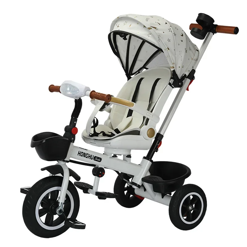 Nieuwe multifunctionele 4-in-1 kinderwagen met roterende en verstelbare kinderwagen 1-6 jaar oud