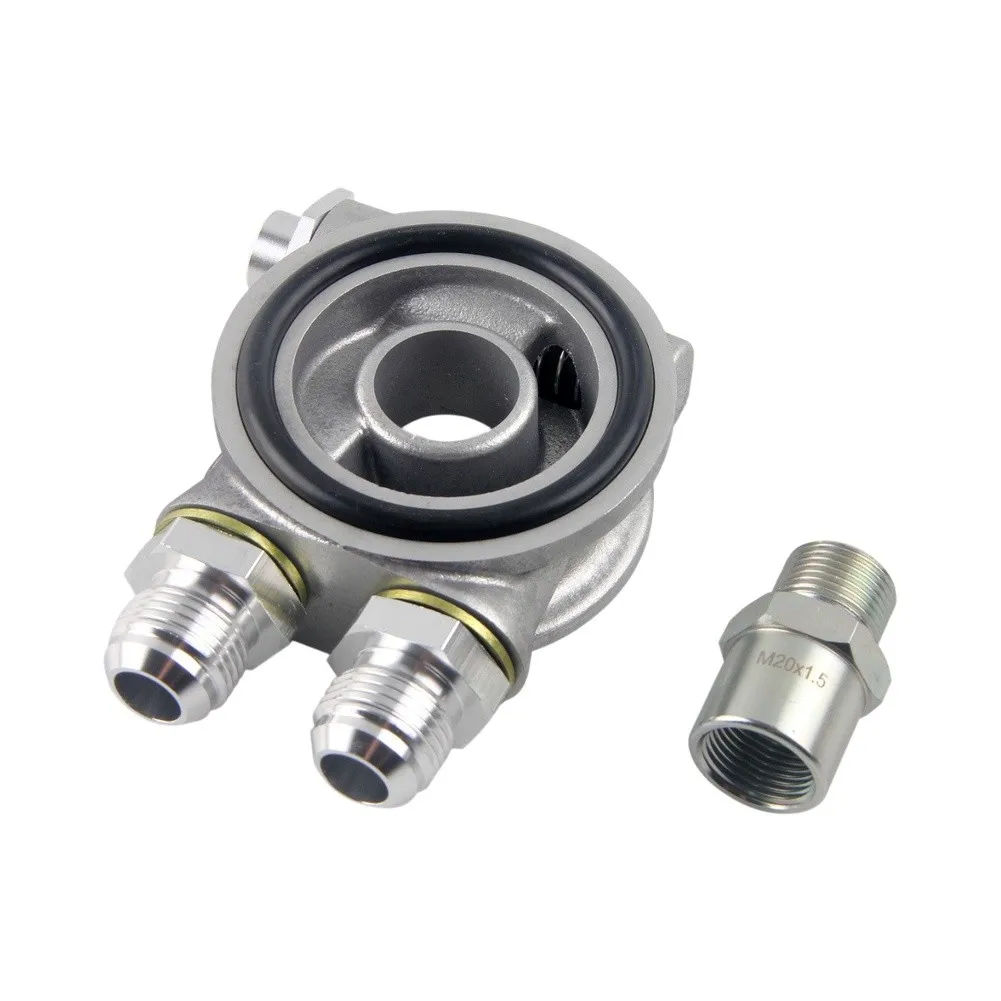 Sale Newest Oil Filter Thermostat Adapter Oil Sender Adapter With AN10 Fittings Replacement Car Accessories